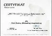 Certyfikat ABC Terapii Poznawczo-Behawioralnej